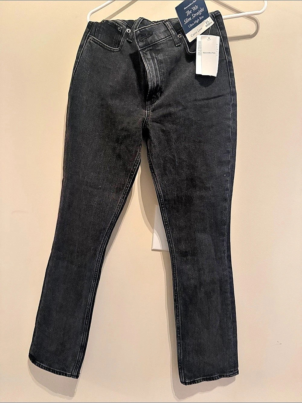Abercrombie & Fitch The '90s Slim Straight Ultra High Rise Curve Love Curve Love
